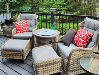 Grey Upholstered Patio Furniture